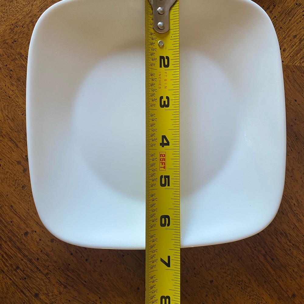4 Corelle White 6.5” Sq appetizer plates - Picture 7 of 10